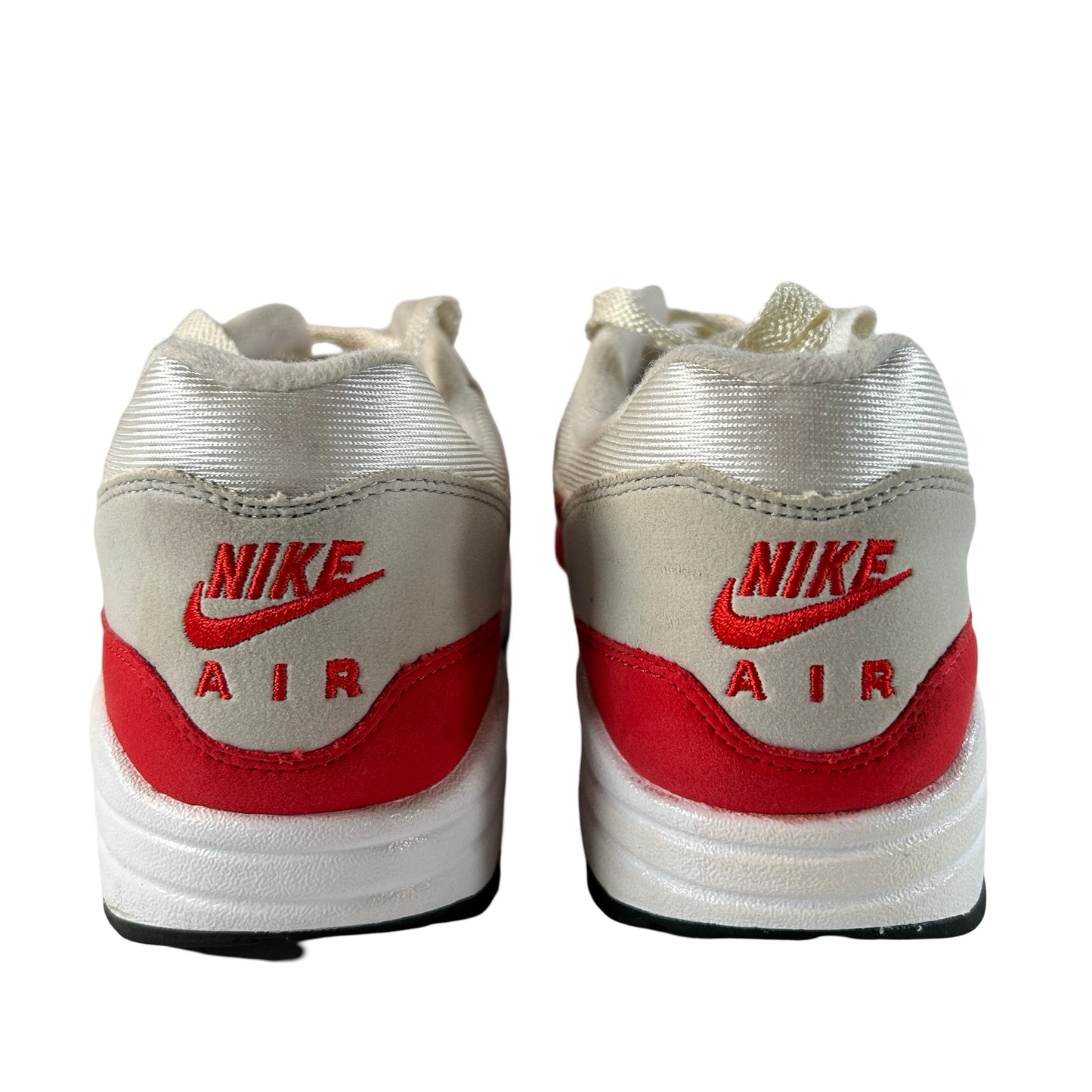 908375 103 Nike Air Max 1 Anniversary Red (2017/2018 Restock Pair) [USED] - 8 M (Used)