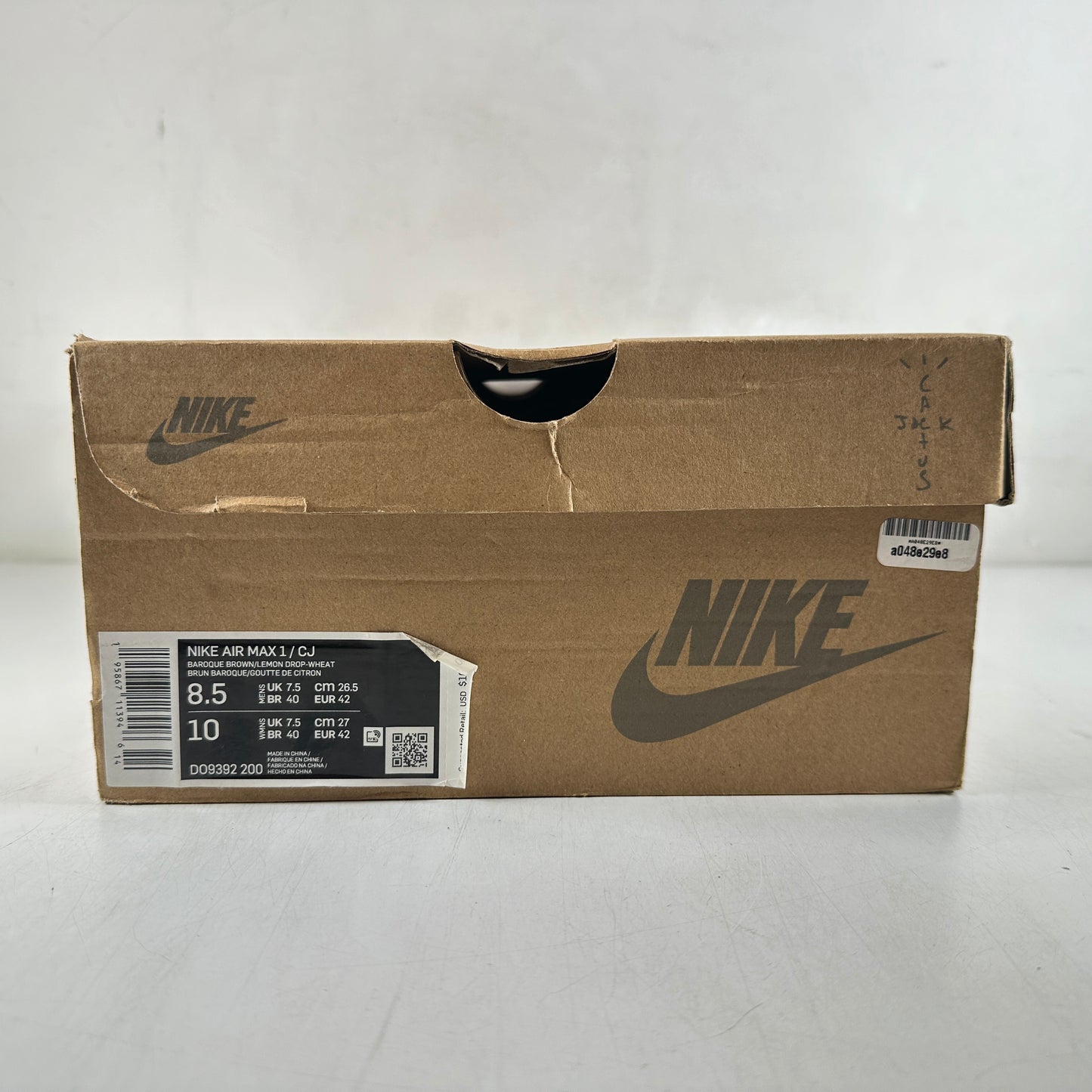 DO9392 200 Nike Air Max 1 Travis Scott Brown [USED] - 8.5 M (Used)