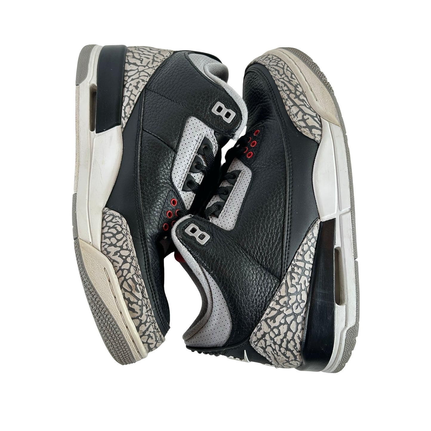 854262 001 Jordan 3 Black Cement 2018 [USED] - 8.5 M (Used7)