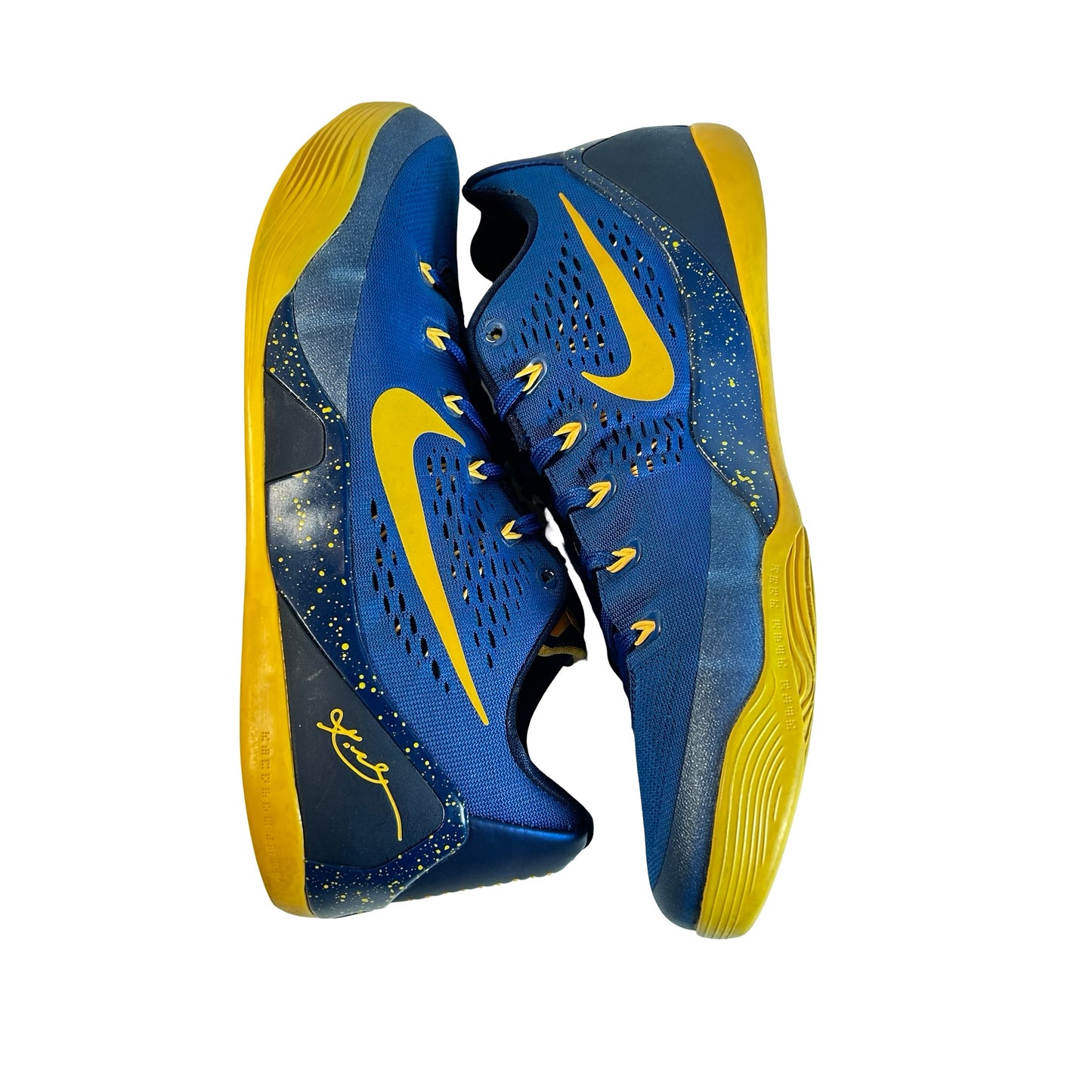 646701 474 Nike Kobe 9 EM Gym Blue University Gold [USED] - 12 M (Used)
