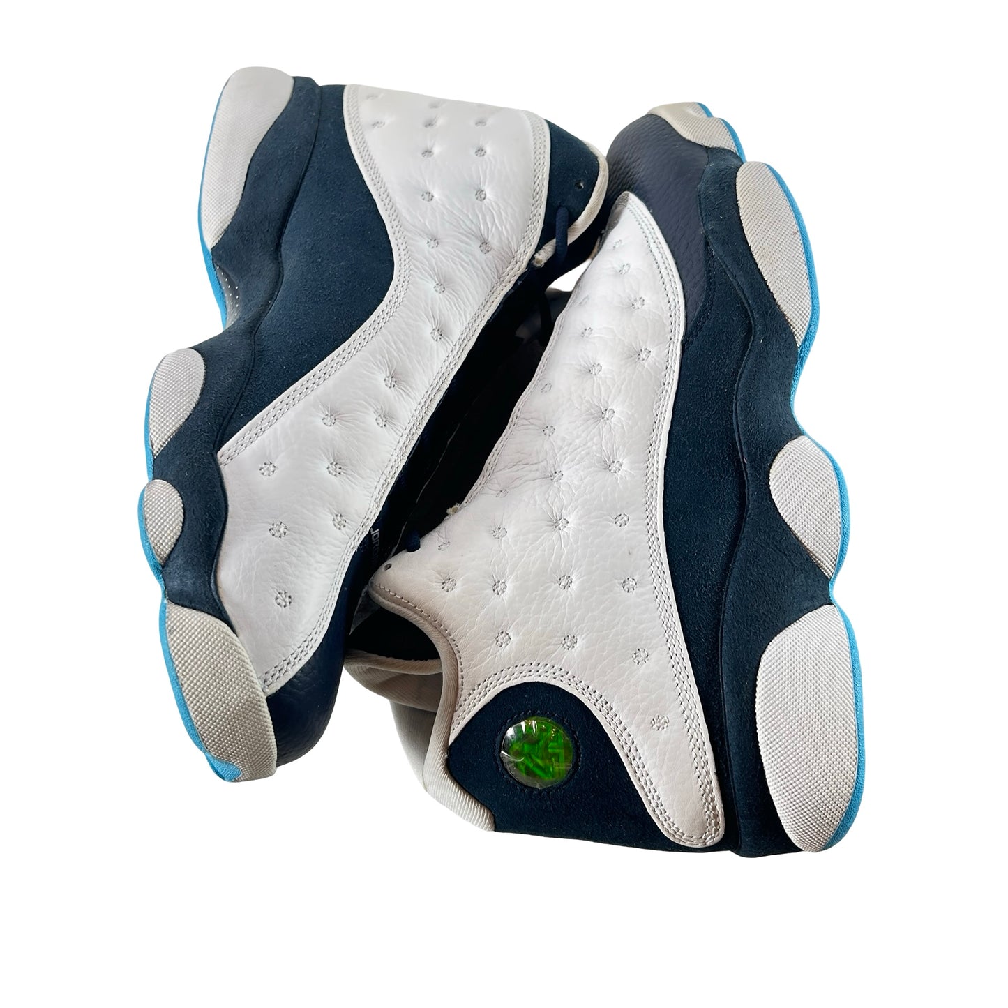 414571 144 Jordan 13 Retro Obsidian Powder Blue White [USED] - 11 M (VNDS) (No Box)