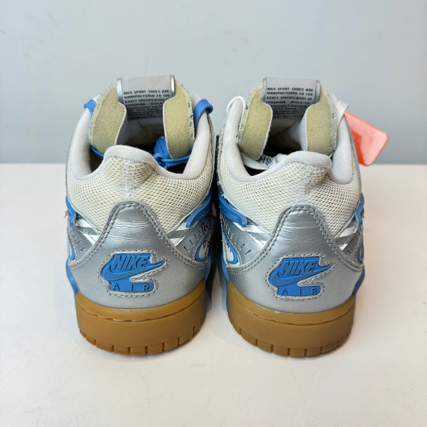 CU6015 100 Nike Air Rubber Dunk Off-White UNC [USED] - 11 M (Used) (No Box)