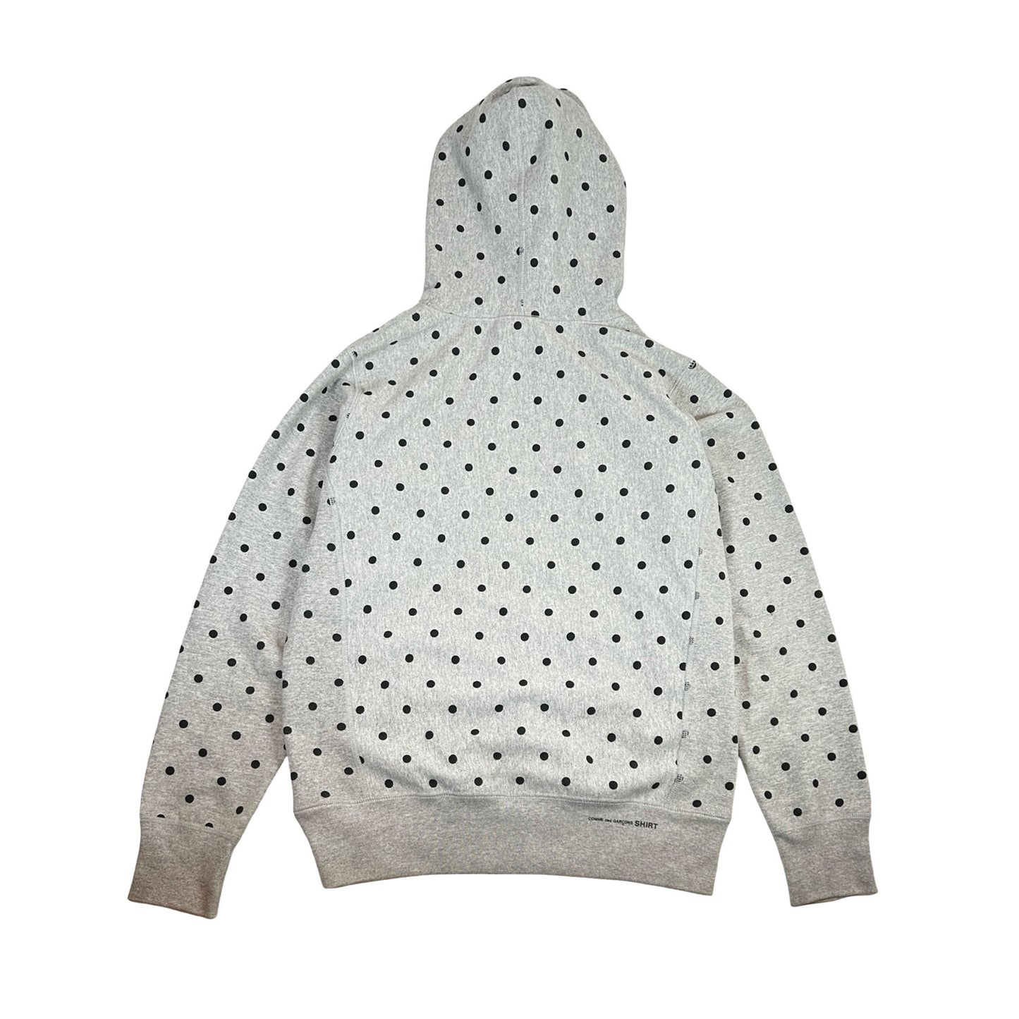Supreme x Comme des Garçons SHIRT Polka Dot Box Logo Hooded Sweatshirt Heather Grey [USED] - S (Used)