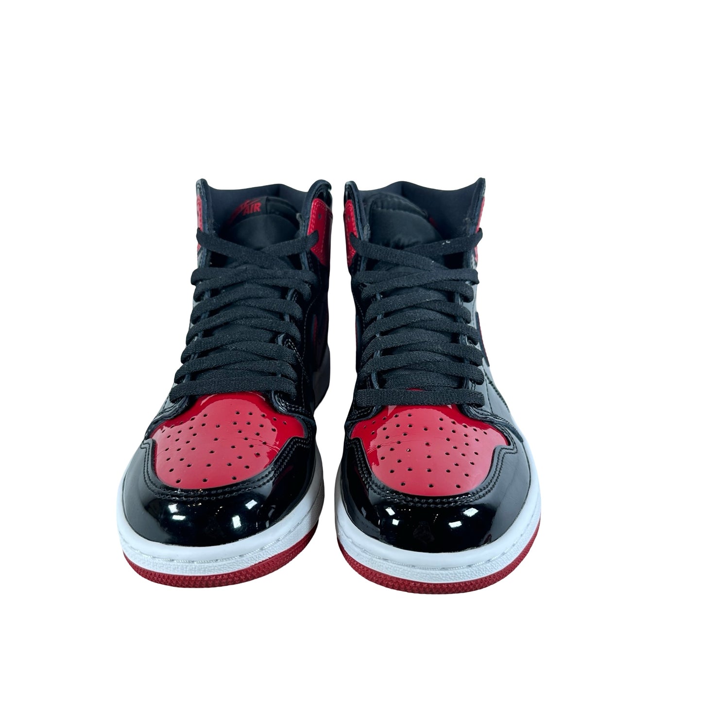 555088 063 Jordan 1 Retro High OG Patent Bred [USED] - 9 M (Used10)