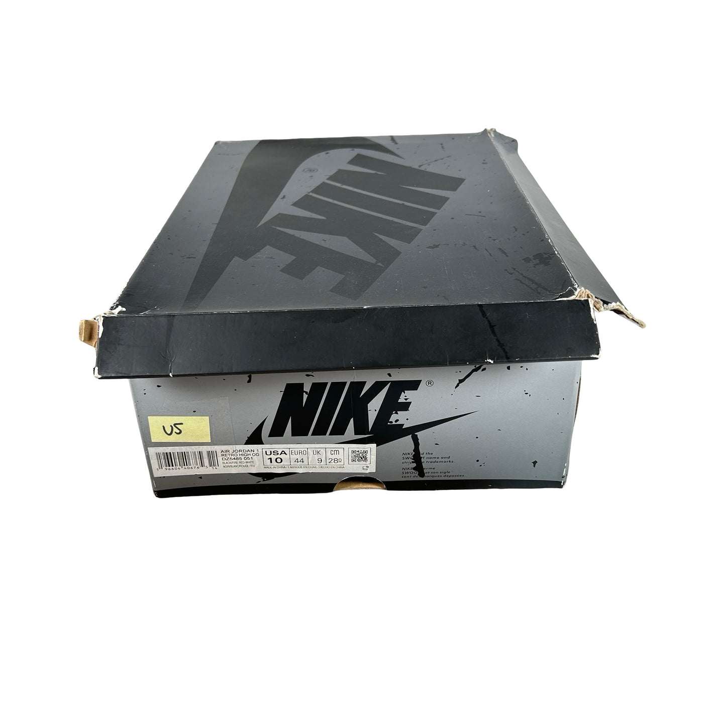 DZ5485 051 Jordan 1 Retro High OG Washed Black [USED] - 10 M (Used5)