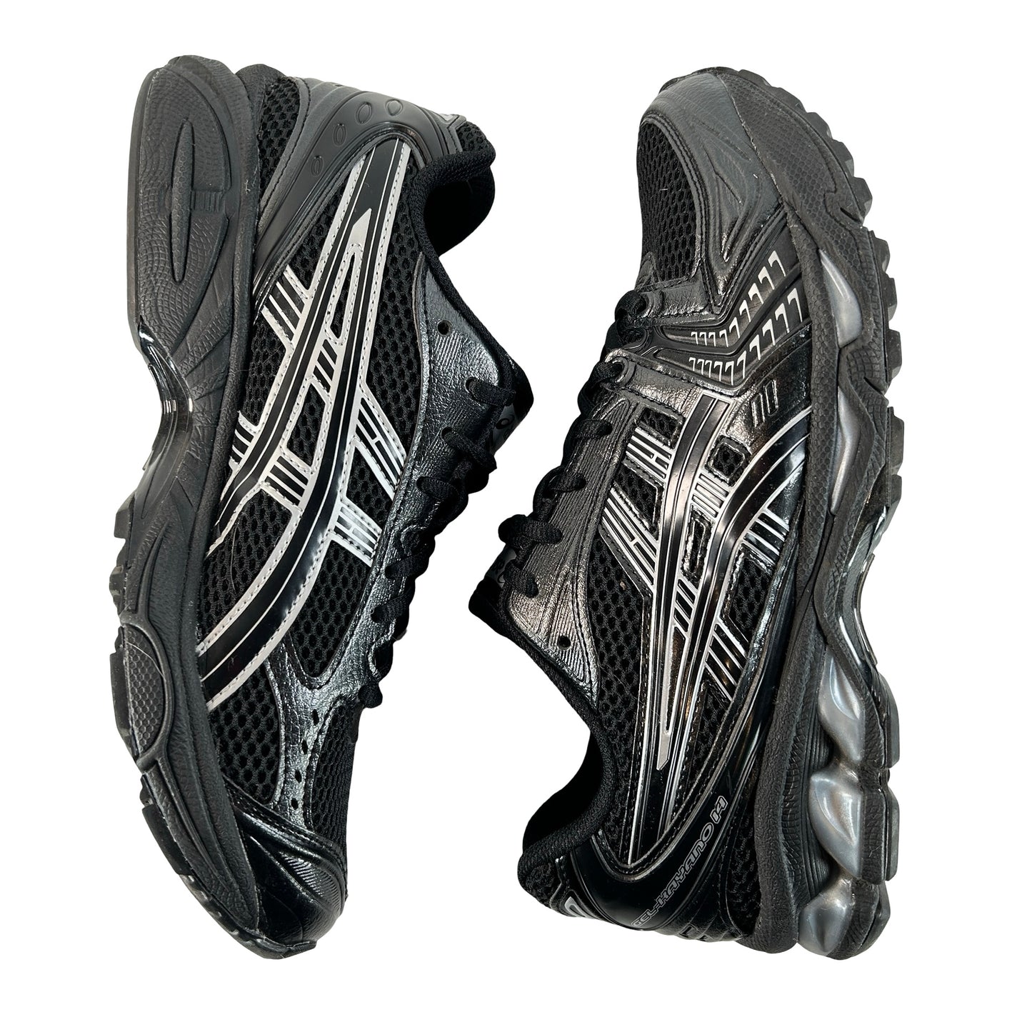 1201A019 006 ASICS Gel-Kayano 14 Black Pure Silver [USED] - 8.5 M (Used)