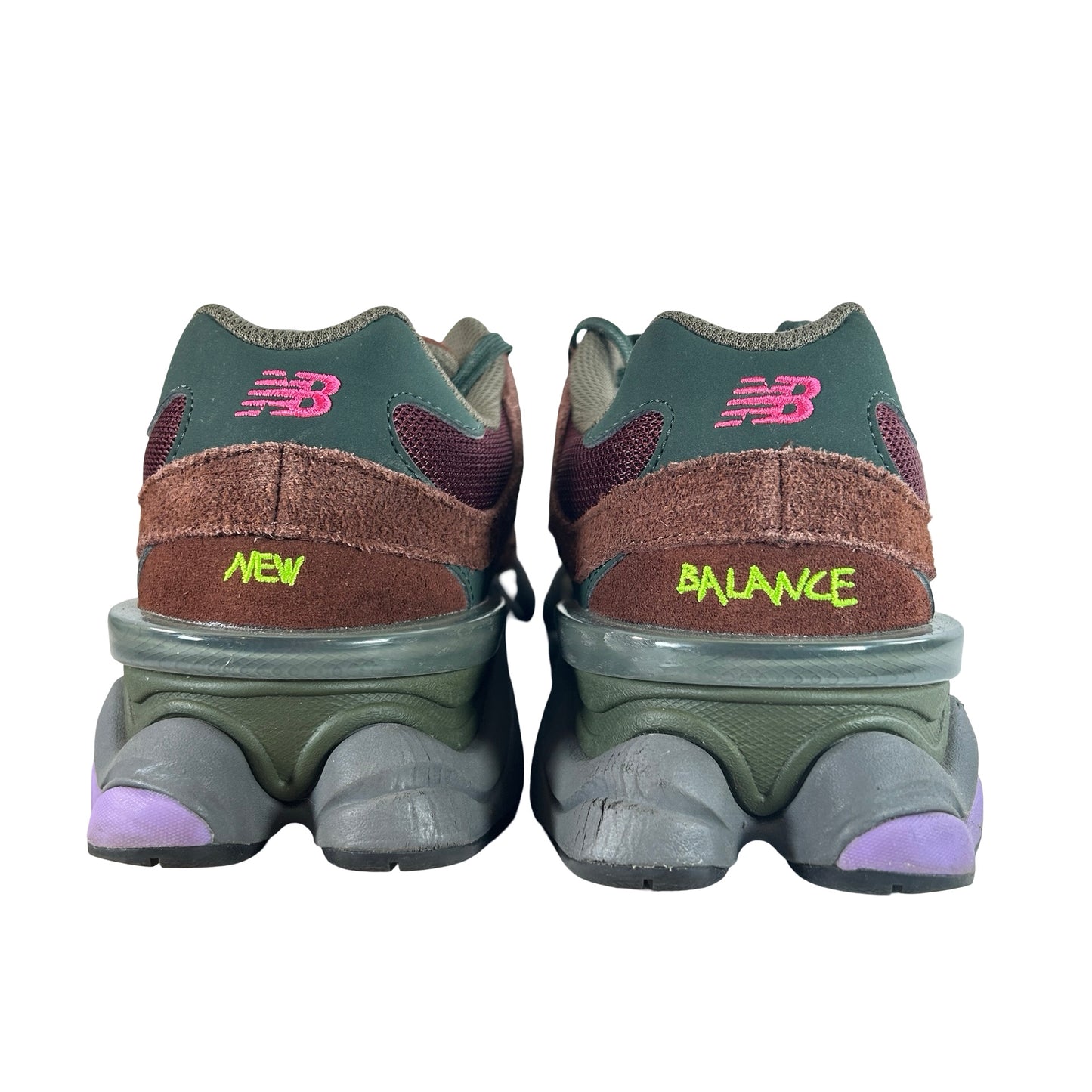 U9060BUR New Balance 9060 Rich Oak Burgundy [USED] - 11 M (Used3)