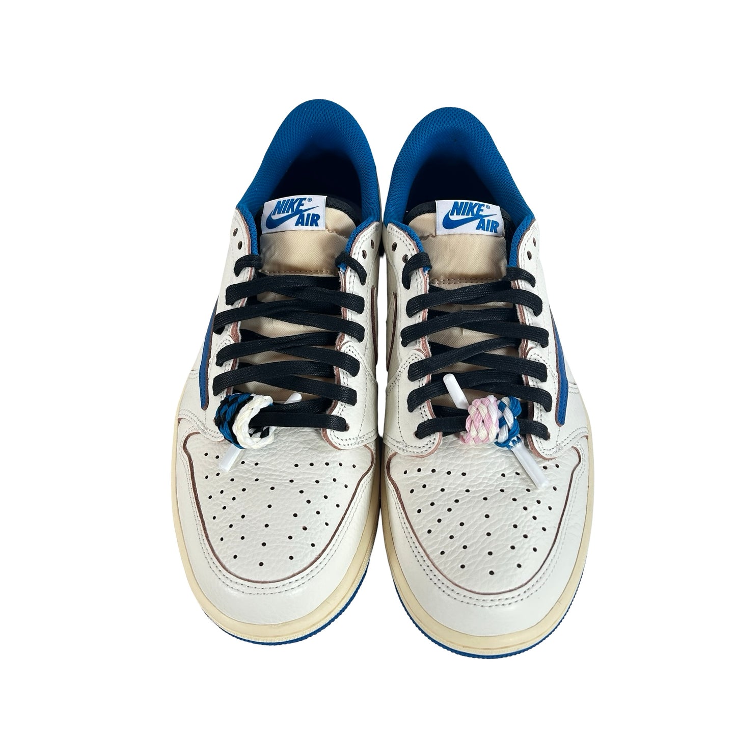 DM7866 104 Jordan 1 Retro Low OG SP Fragment x Travis Scott Sail Military Blue [USED] - 9.5 M (Used)