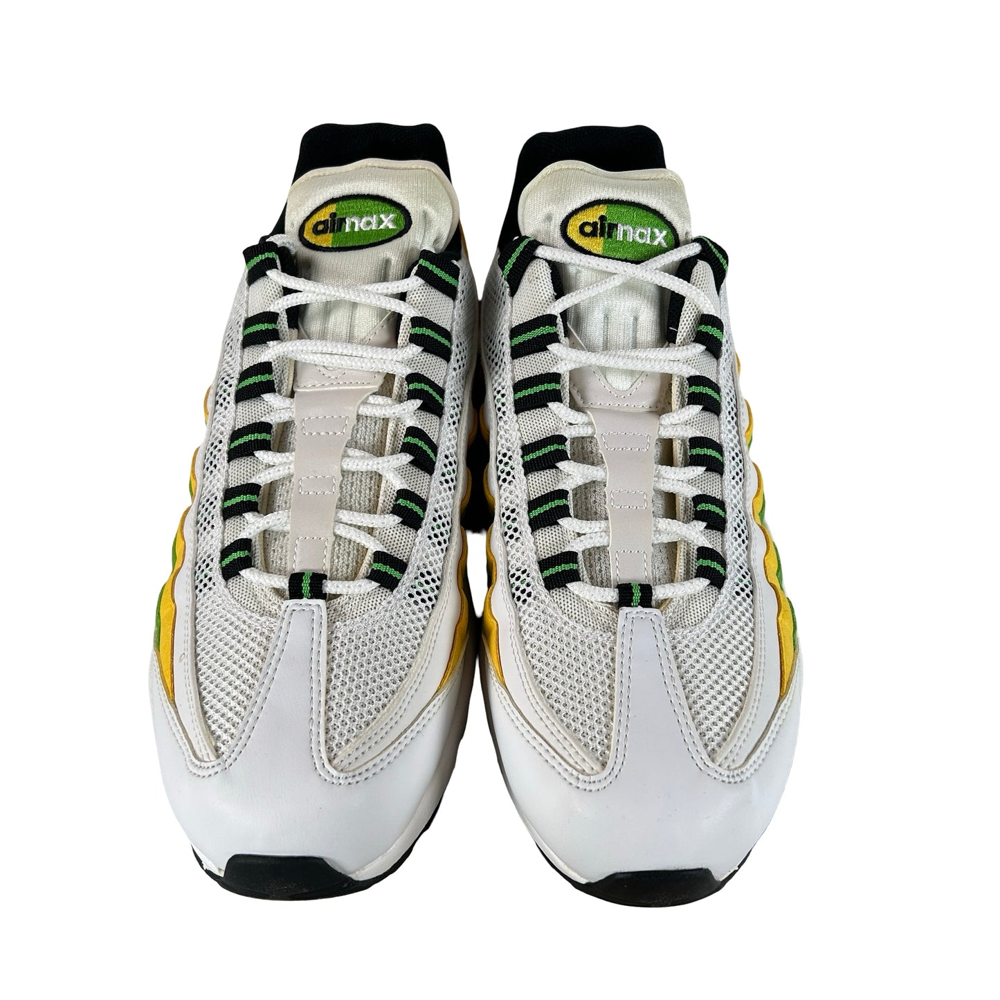 DQ3429 100 Nike Air Max 95 Essential White Green Apple Tour Yellow [CONDITIONAL] - 11 M (Yellowing) (No Box)