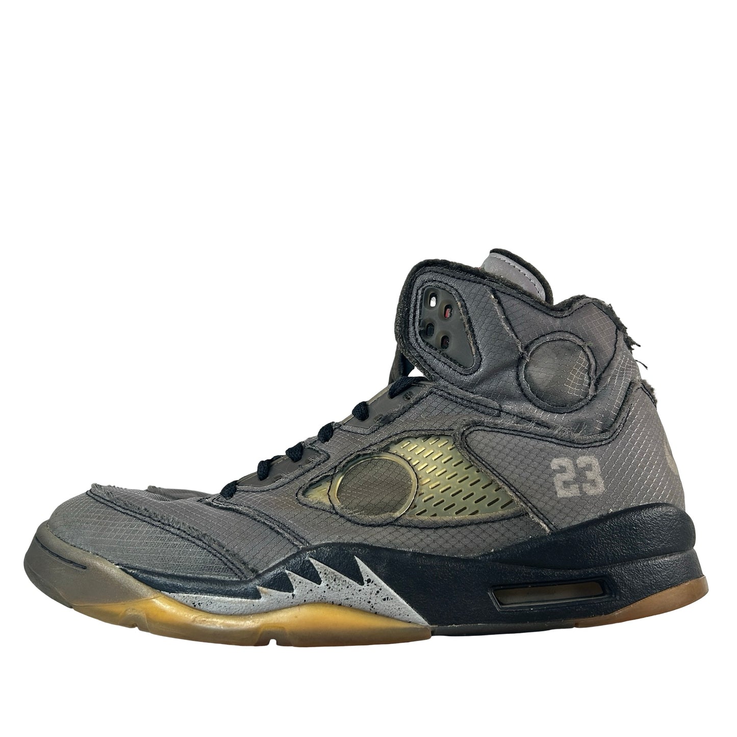 CT8480 001 Jordan 5 Off-White Black [USED] - 11 M (Used2) (No Box2)