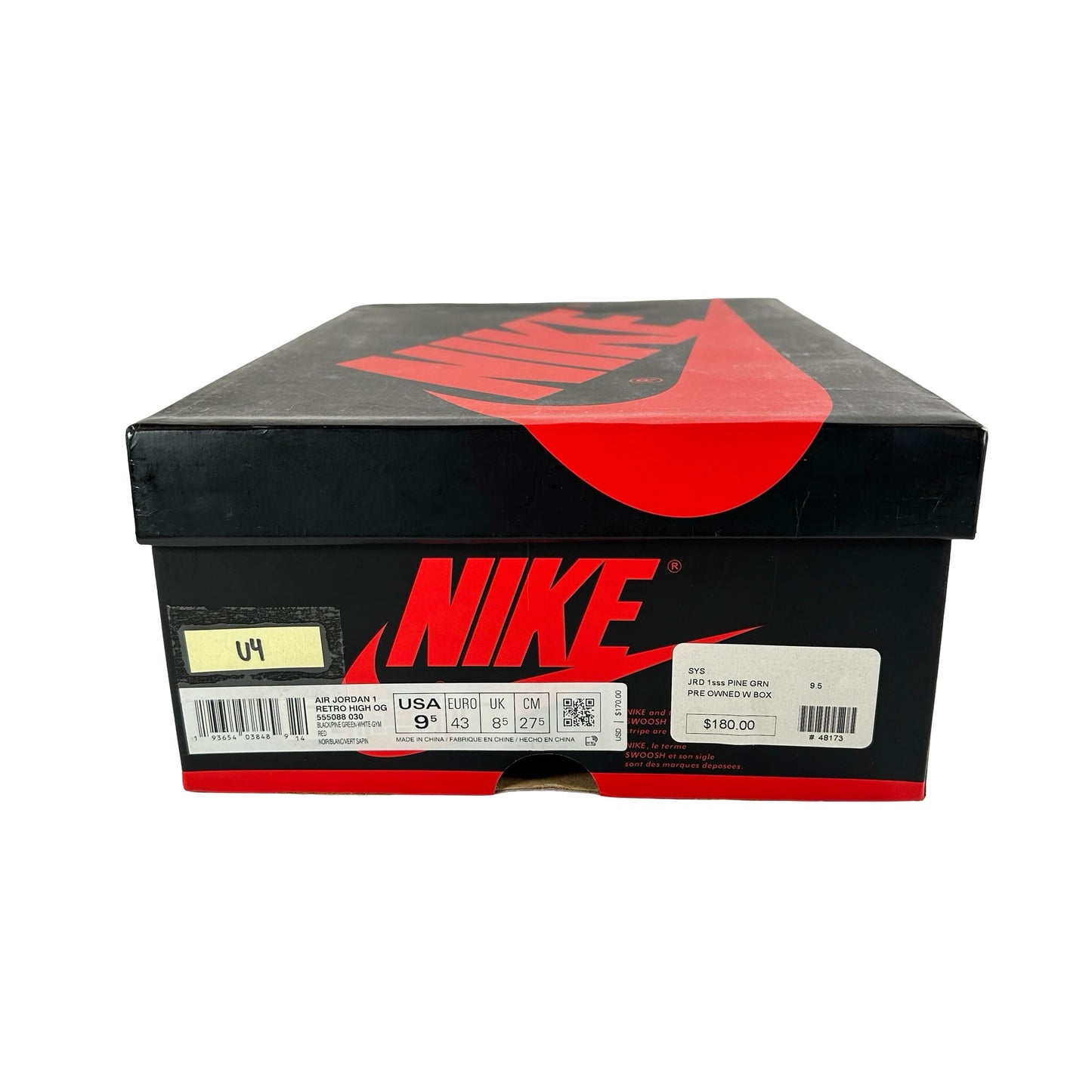 555088 030 Jordan 1 Pine Green 2.0 [USED] - 9.5 M (Used4)