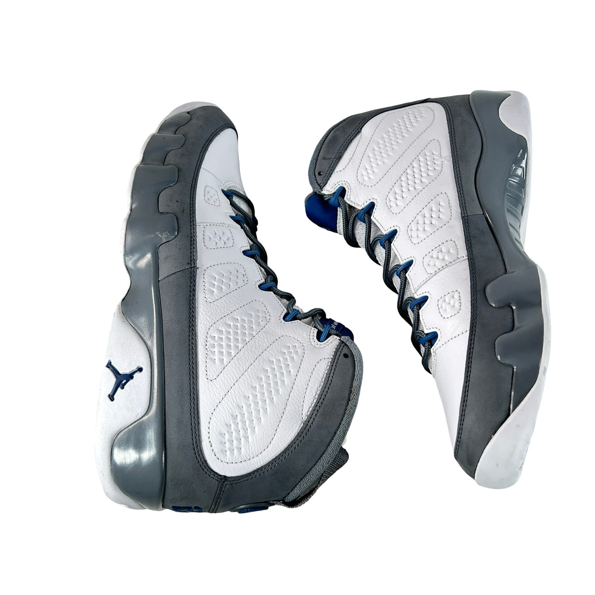 HV4794 100 Jordan 9 Retro Flint Grey French Blue (2026) [USED] - 13 M (Used) (No Box)