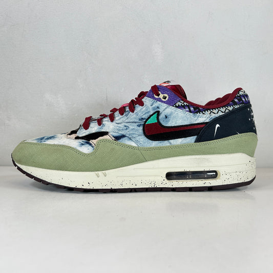 DN1803 300 Nike Air Max 1 Concepts Denim Olive Canvas [USED] - 14 M (Used) (No Box)