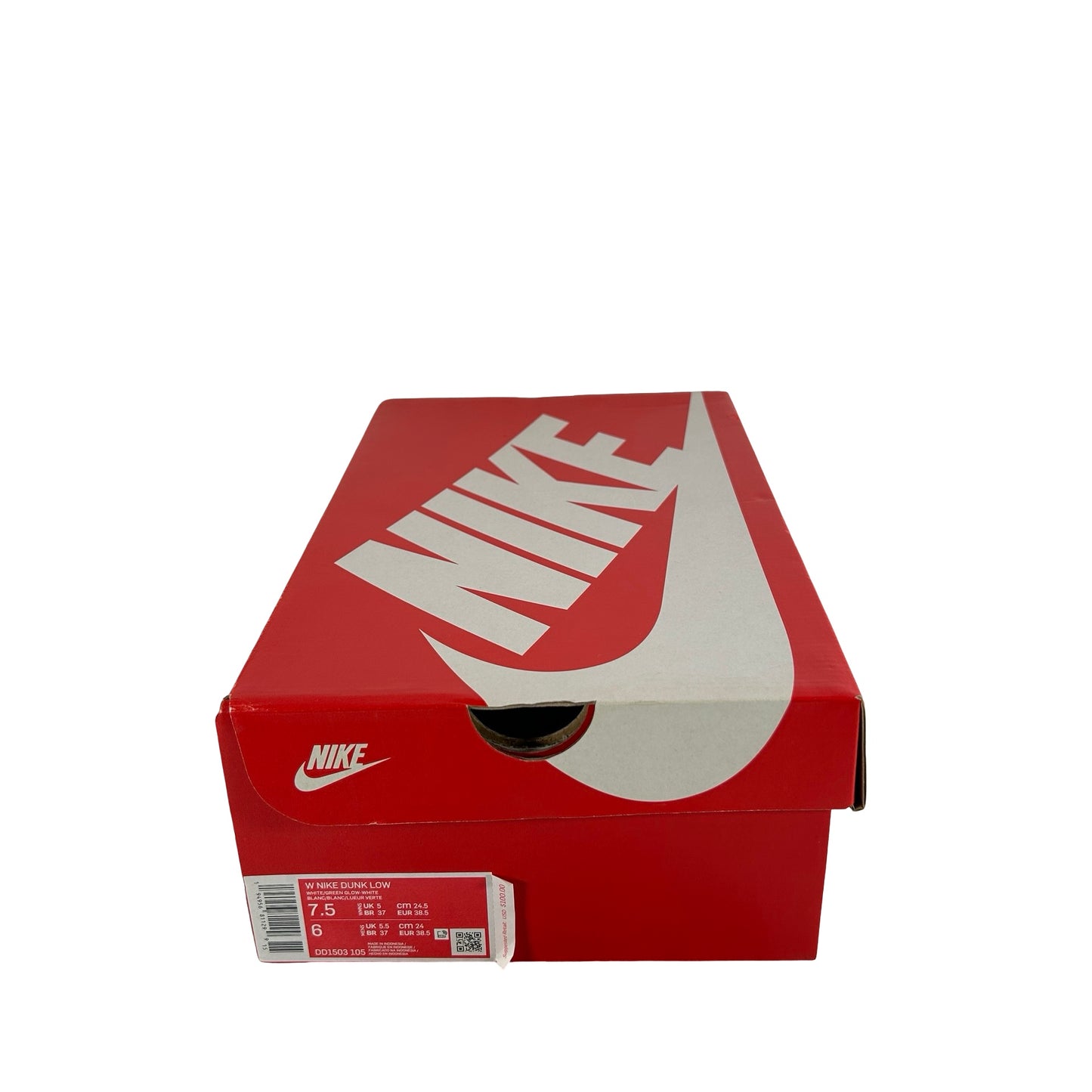DD1503 105 Nike Dunk Low Green Glow [USED] - 7.5 W (Used)