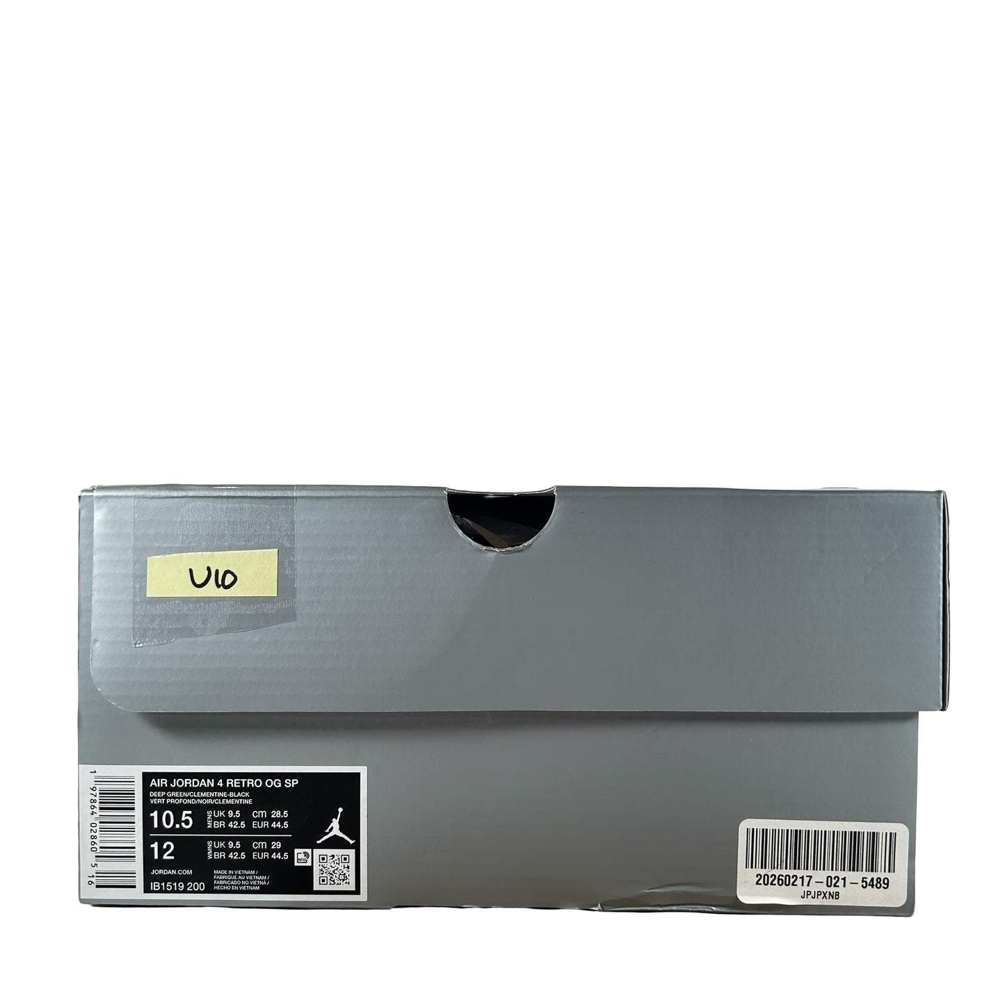 IB1519 200 Jordan 4 Retro OG SP Undefeated (2025) [USED] - 10.5 M (Used10)