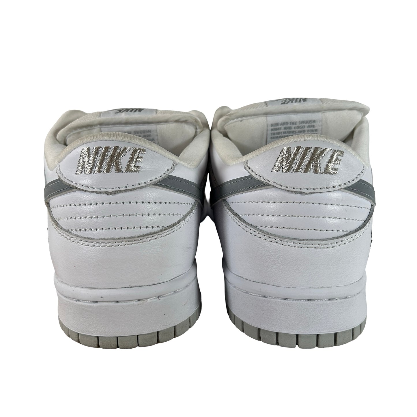HQ8487 100 Nike SB Dunk Low Supreme 94 White Metallic Silver [USED] - 10.5 M (Used3)