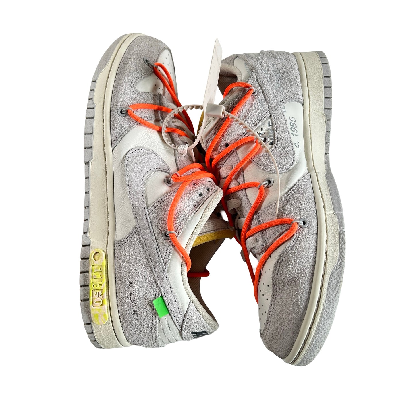 DJ0950 108 Nike Dunk Low Off-White Lot 11 [USED] - 11 M (Used)