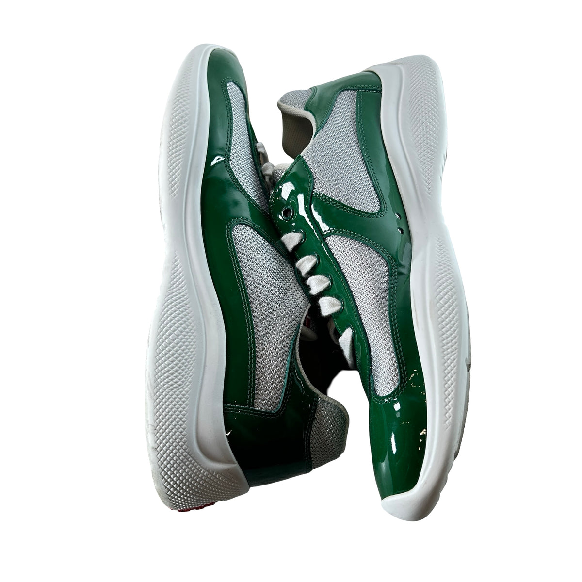 Prada America's Cup Green Silver [USED] - PRADA 10 / 11 US M (Used) (No Box)