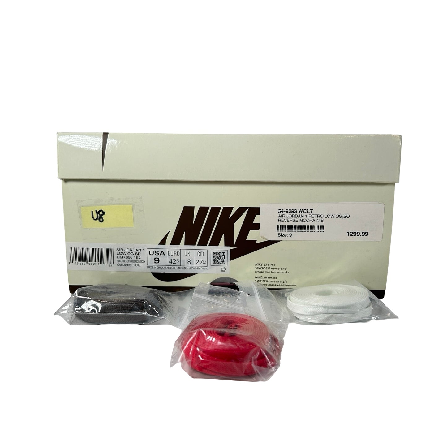 DM7866 162 Jordan 1 Retro Low OG SP Travis Scott Reverse Mocha [USED] - 9 M (Used8)