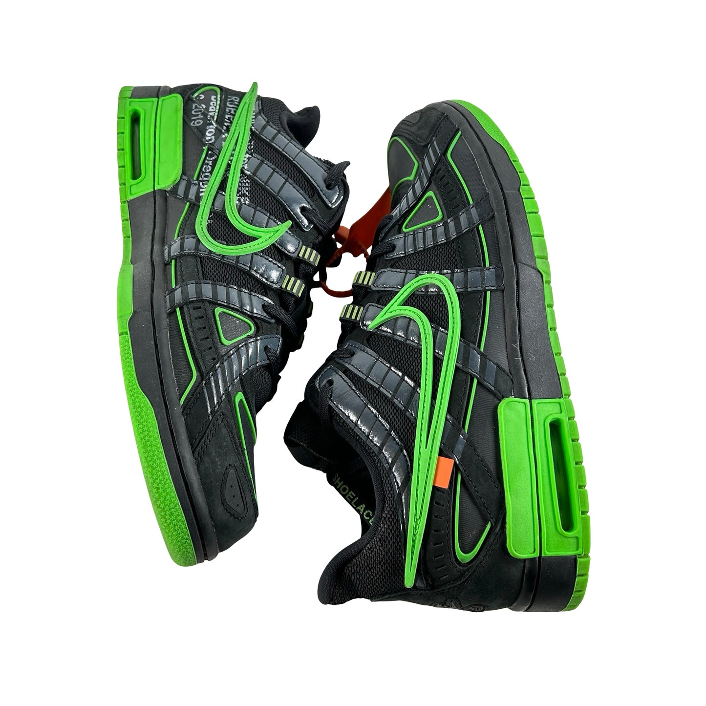 CU6015 001 Nike Air Rubber Dunk Off-White Green Strike [USED] - 12 M (Used4)