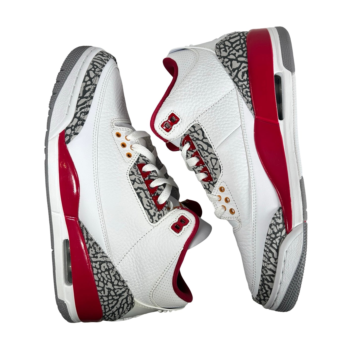 CT8532 126 Jordan 3 Retro Cardinal Red [CONDITIONAL] - 9 M (Yellowing)