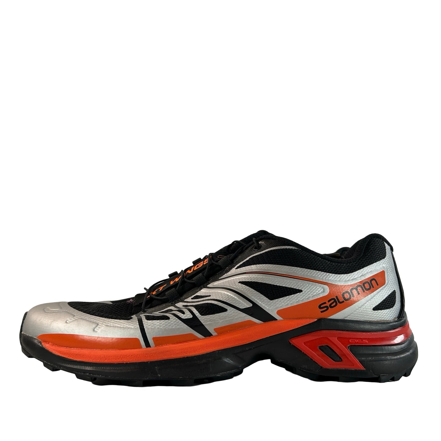 L41626000 Salomon XT-Wings 2 Black Silver Vibrant Orange [USED] - 11 M (Used) (No Box)