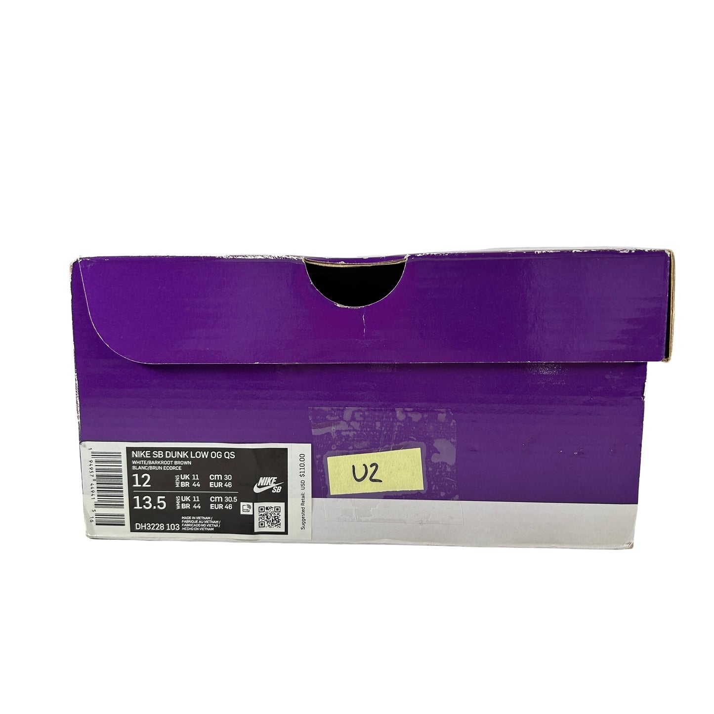 DH3228 103 Supreme Dunk SB Low Brown [USED] - 12 M (Used2)