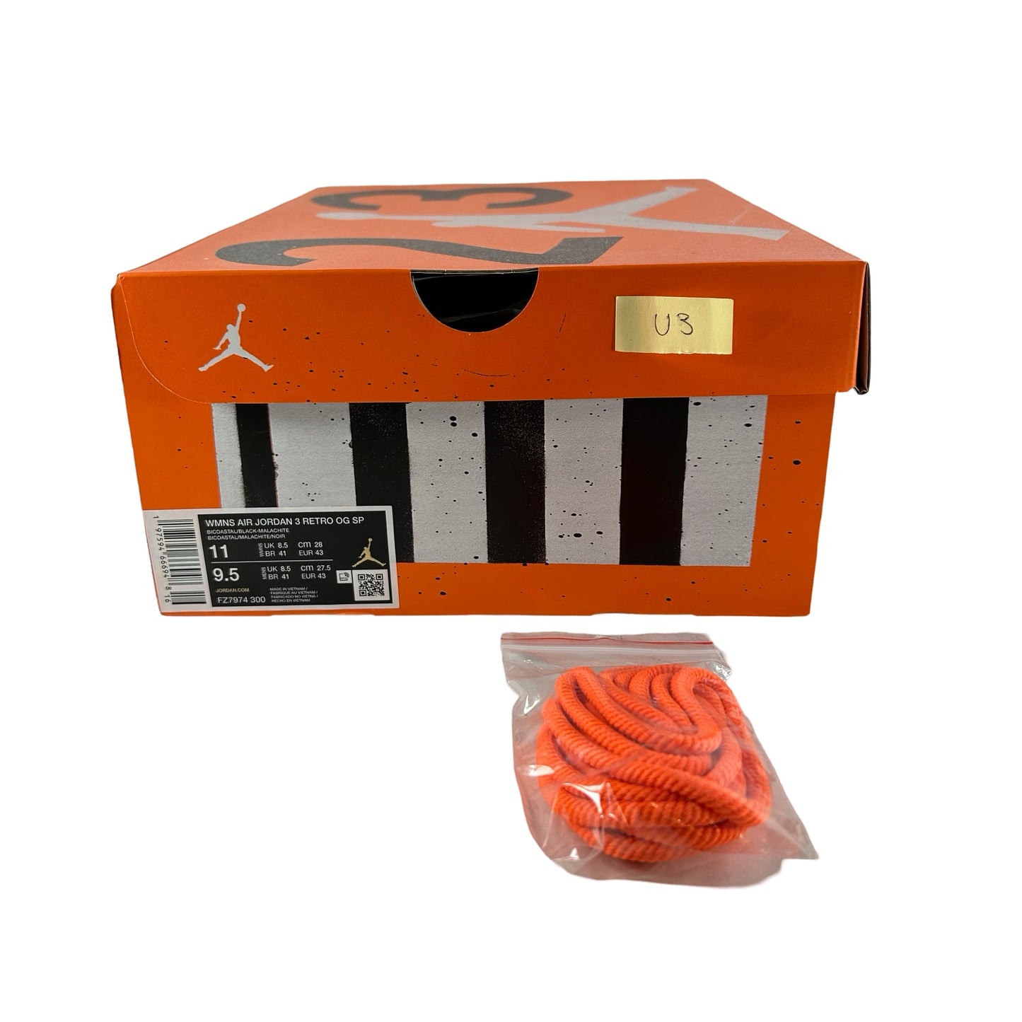 FZ7974 300 Jordan 3 Retro Nina Chanel Abney Bicoastal (Women's) [USED] - 11 W / 9.5 M (Used3)