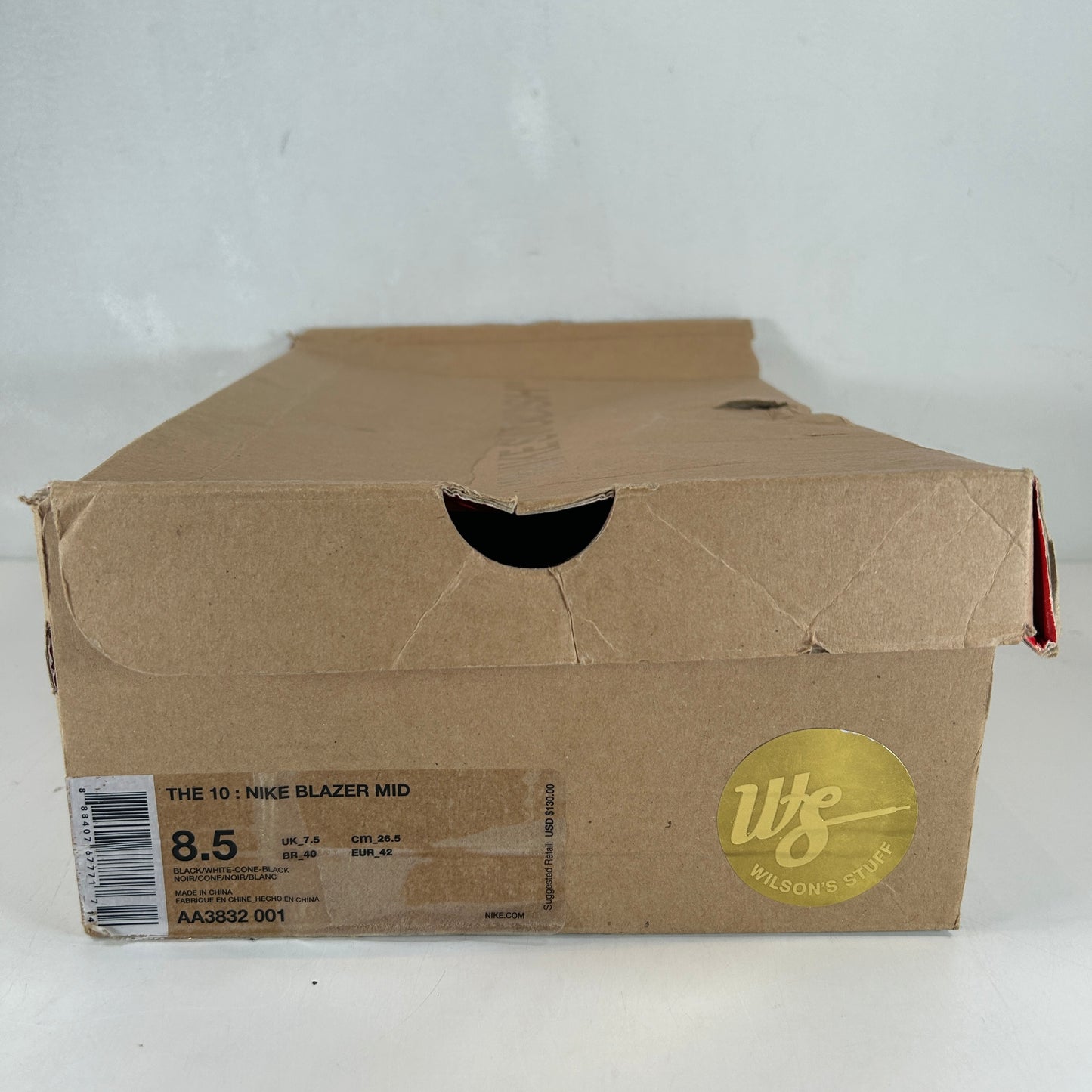 AA3832 001 Nike Blazer Off-White Black [USED] - 8.5 M (Used)