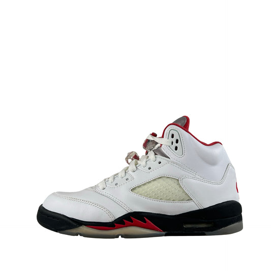 440888 102 Jordan 5 Retro Fire Red Silver Tongue (2020) (GS) [CONDITIONAL] - 6 Y (Yellowing) (Replace Box)