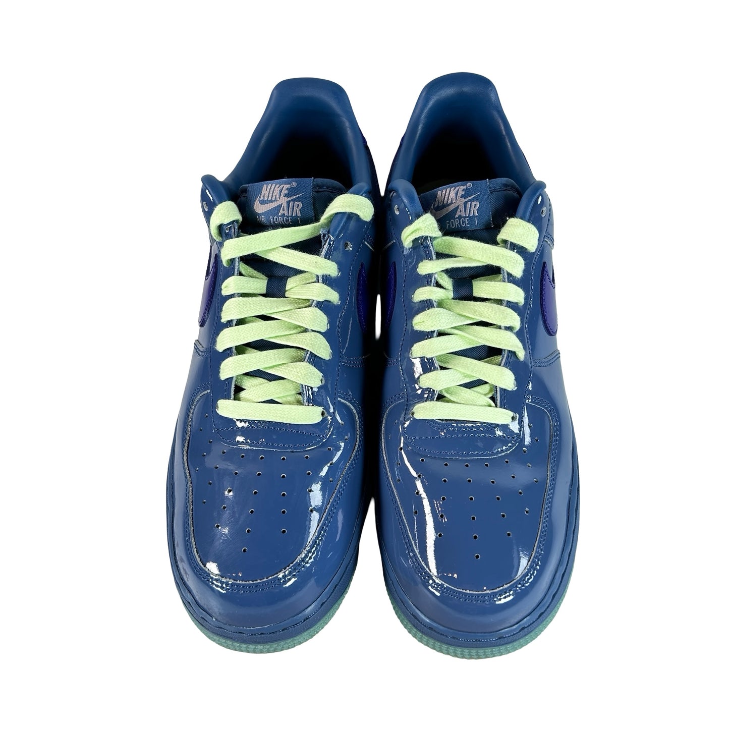 IO4489 400 Nike Air Force 1 Low Patent Leather Mystic Navy Grape Ice [USED] - 11 M (Used)
