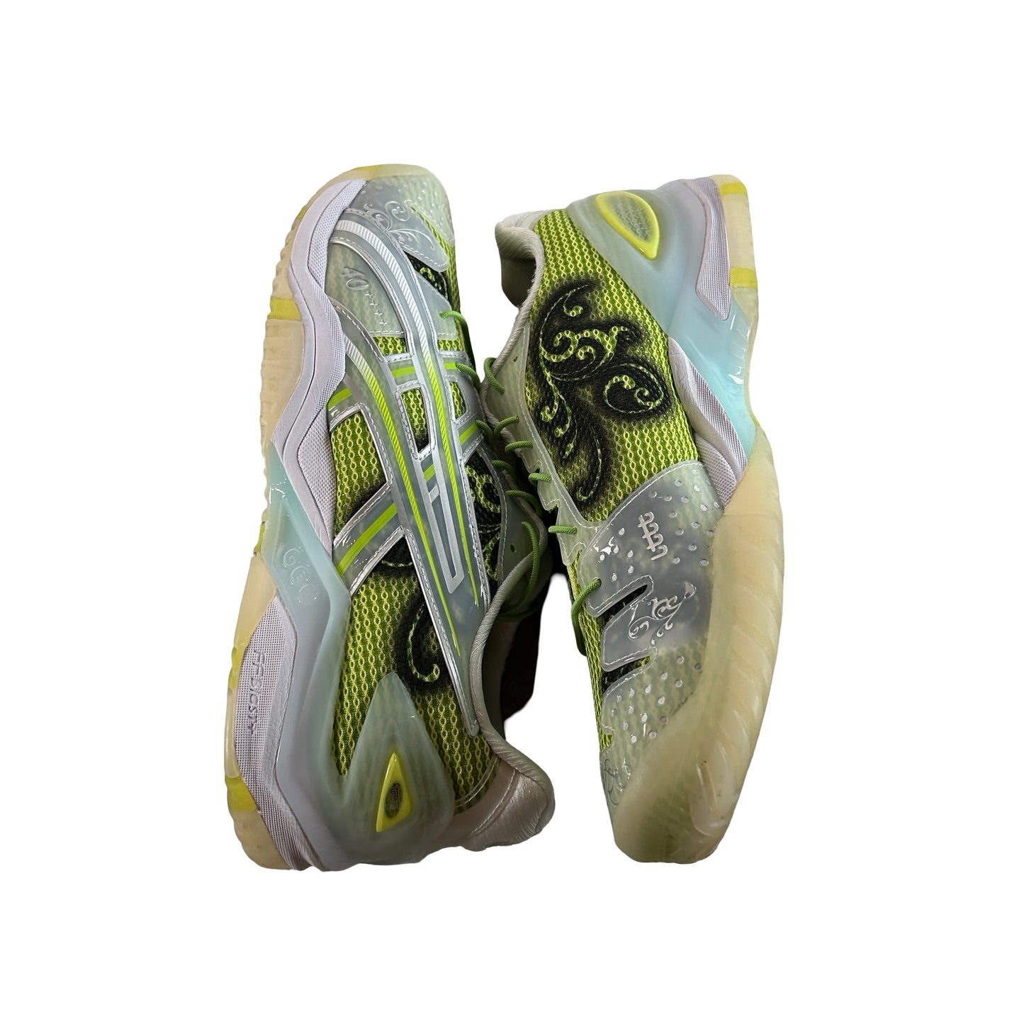 1203B186 300 ASICS Gel-Resolution 5 Little Tokyo Table Tennis Parrot Green [USED] - 9.5 M (Used)