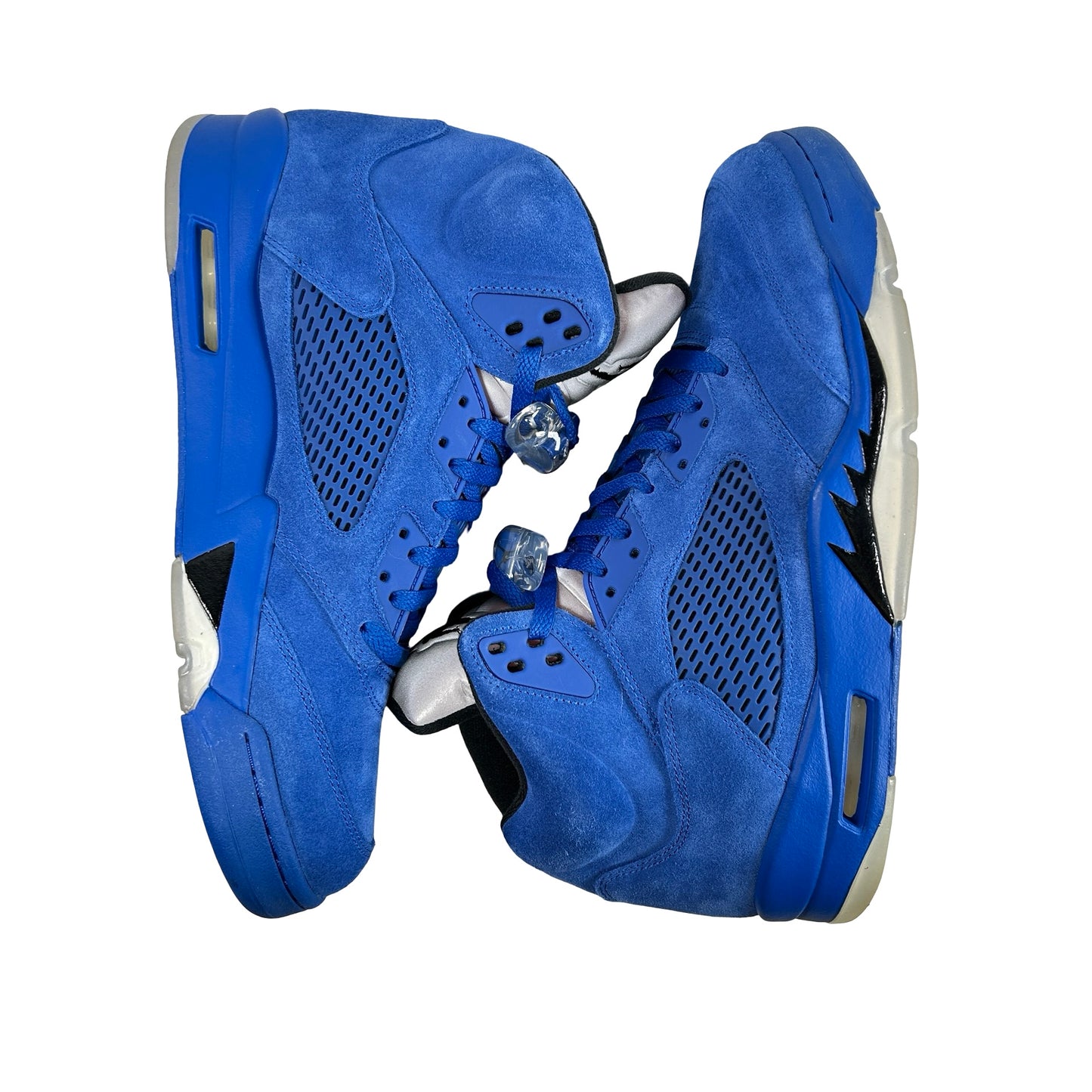136027 401 Jordan 5 Retro Blue Suede [USED] - 12 M (Used)