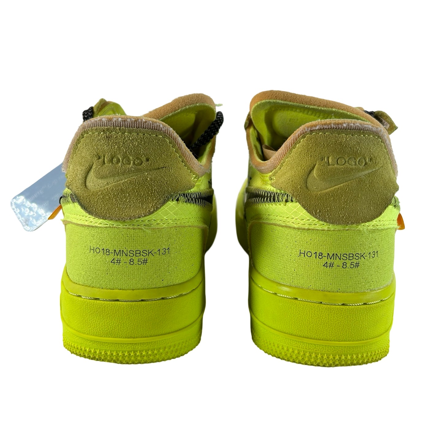 AO4606 700 Nike Air Force 1 Low Off-White Volt [USED] - 7 M (Used)