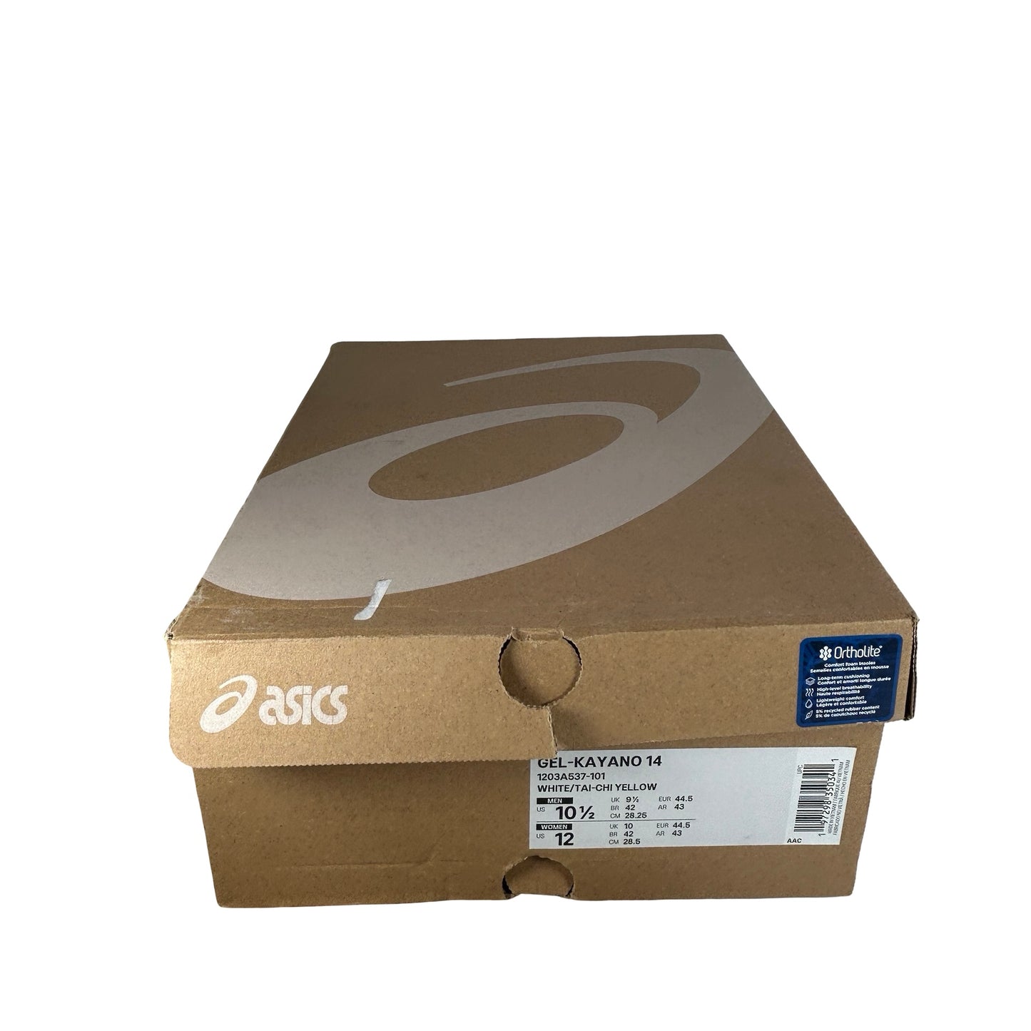 1203A537 101 ASICS GEL-Kayano 14 Tai Chi Yellow [USED] - 10.5 M (Used)