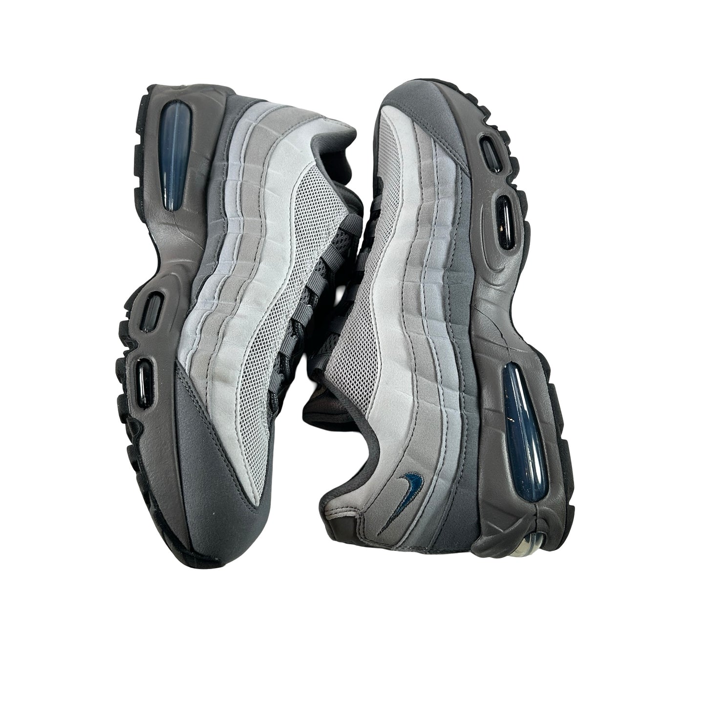 IH4457 003 Nike Air Max 95 OG Big Bubble Smoke Grey Green Abyss [USED] - 9 M (Used)
