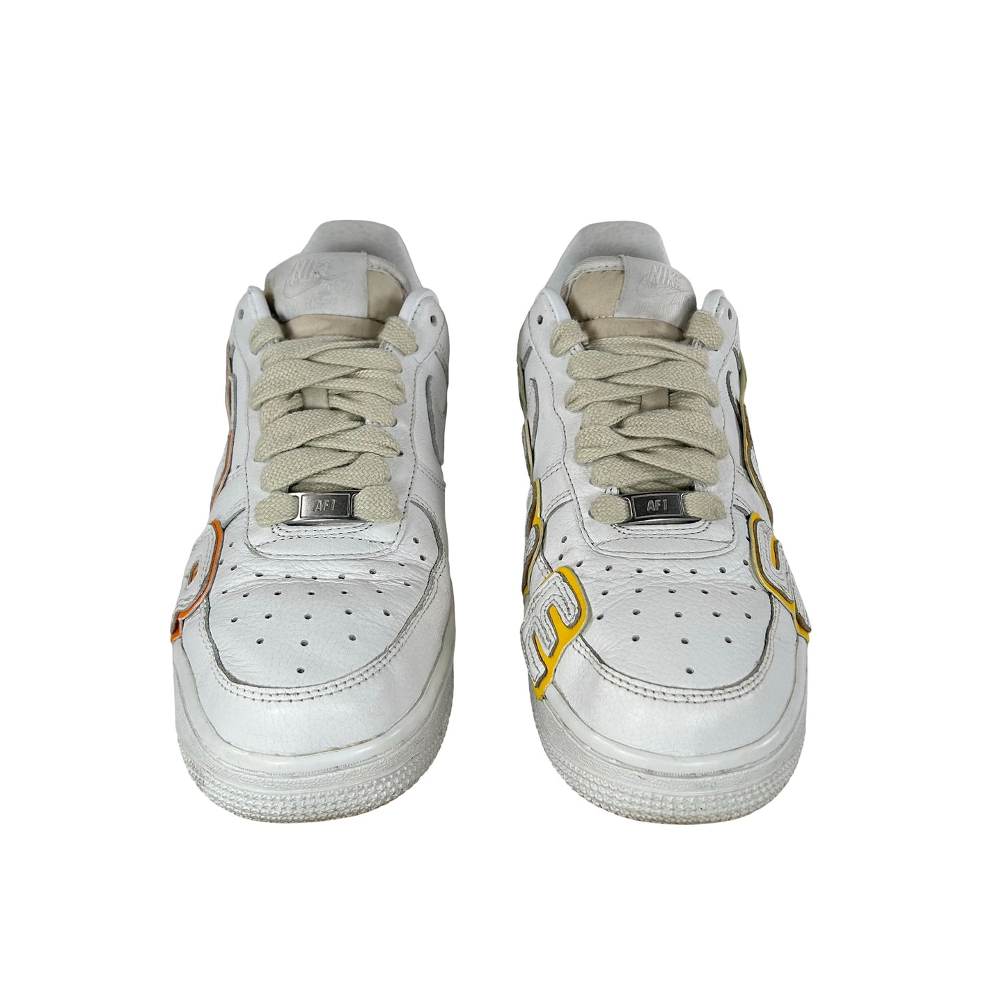 Cactus Plant Flea Market Nike By You Air Force 1 White/Yellow [USED] - 5.5 M (Used)