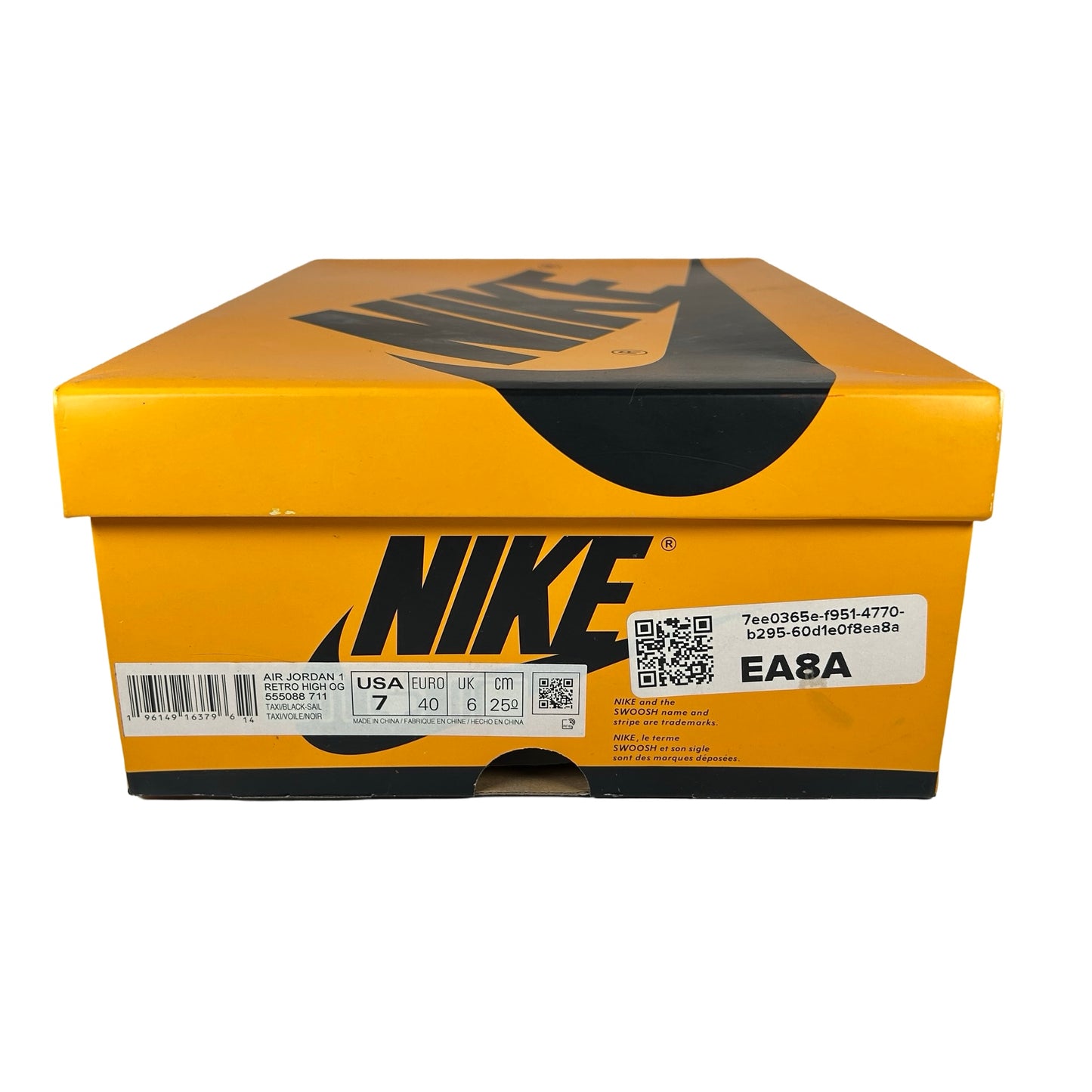 555088 711 Jordan 1 Retro High OG Taxi [USED] - 7 M (Used)