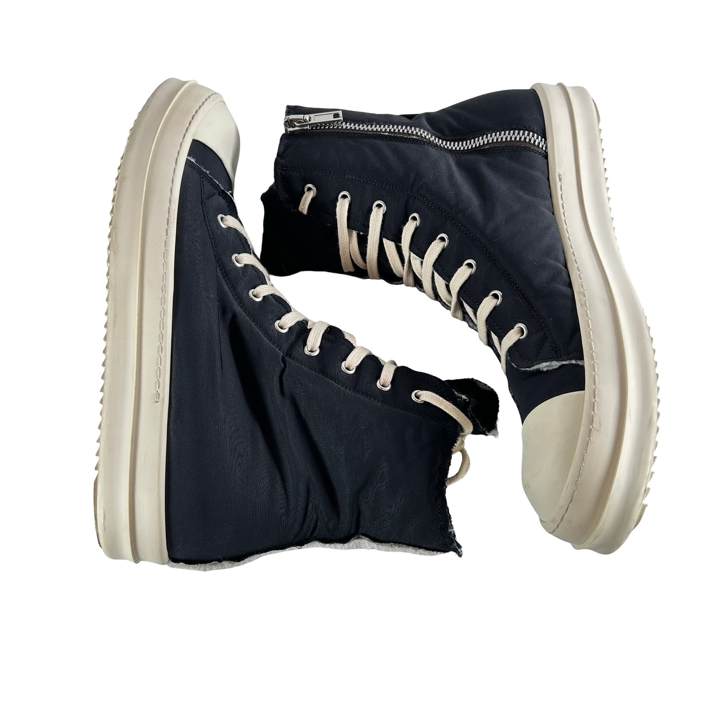 DU02A3800 Rick Owens DRKSHDW Gethsemane Padded High 'Black Milk' [USED] - 45 (Used)