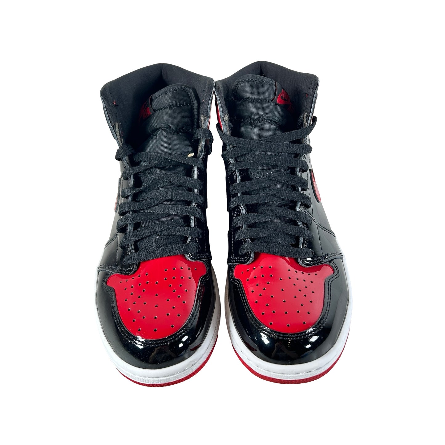 555088 063 Jordan 1 Retro High OG Patent Bred [USED] - 9.5 M (Used8)