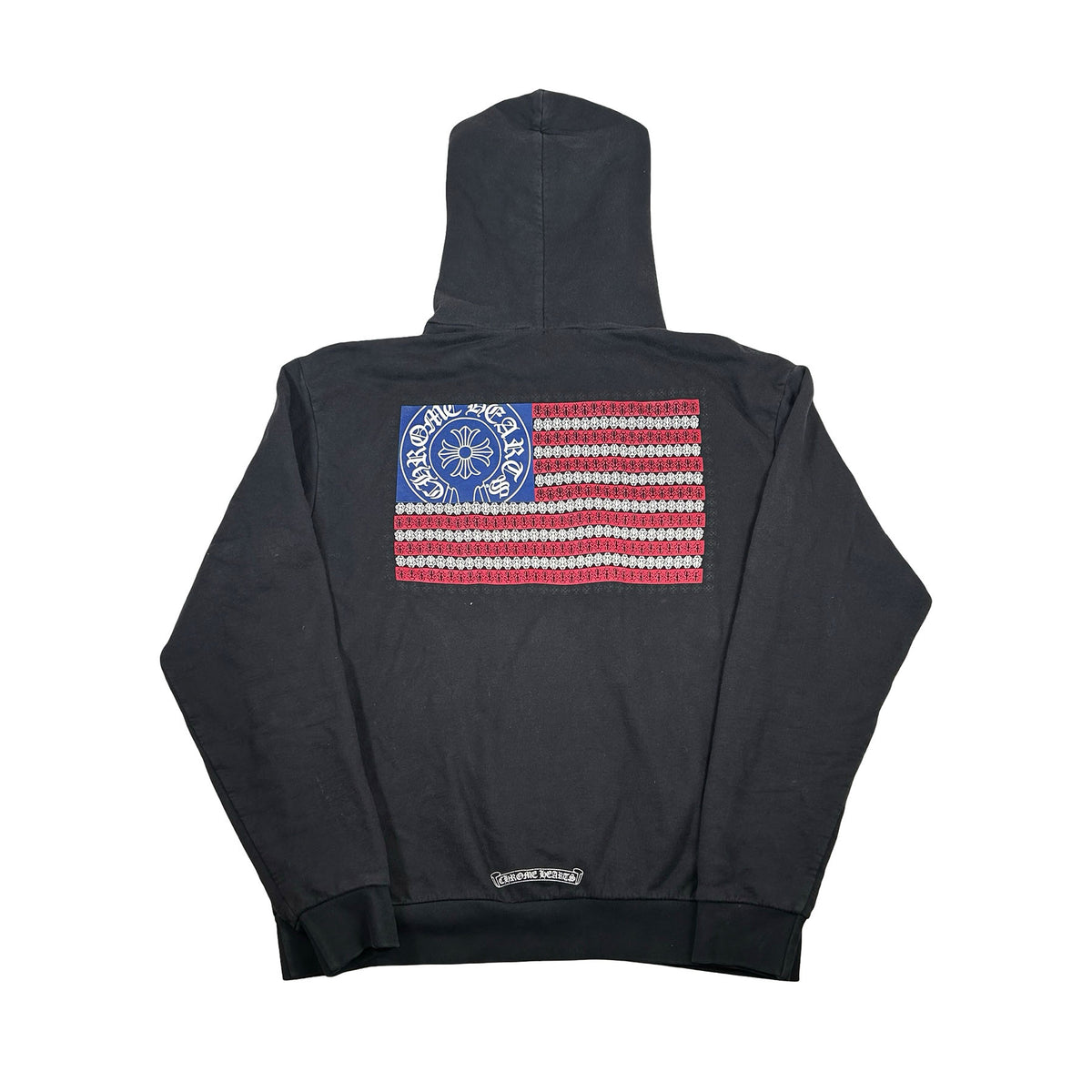Chrome Hearts American Flag Dagger Hoodie Black [USED] - M (Used2)