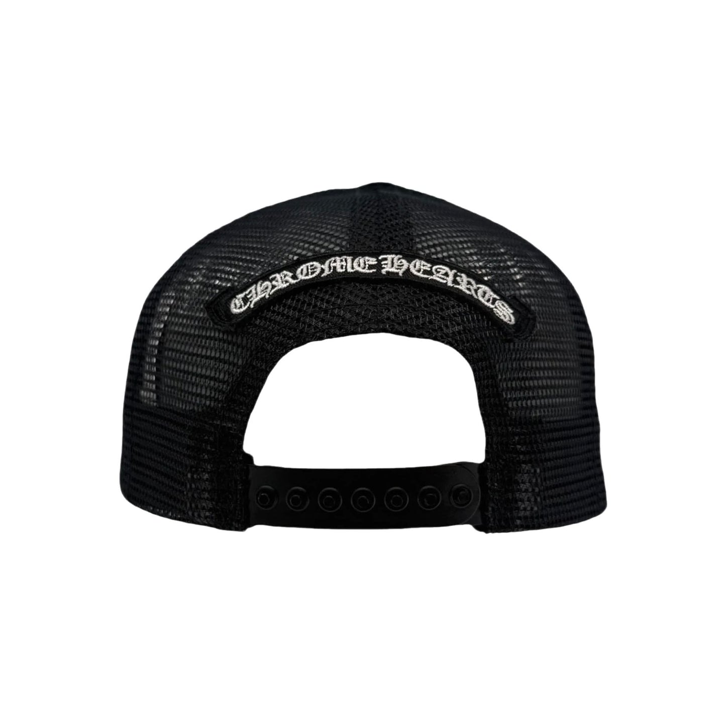 Chrome Hearts FUCK Leather Trucker Black/Black