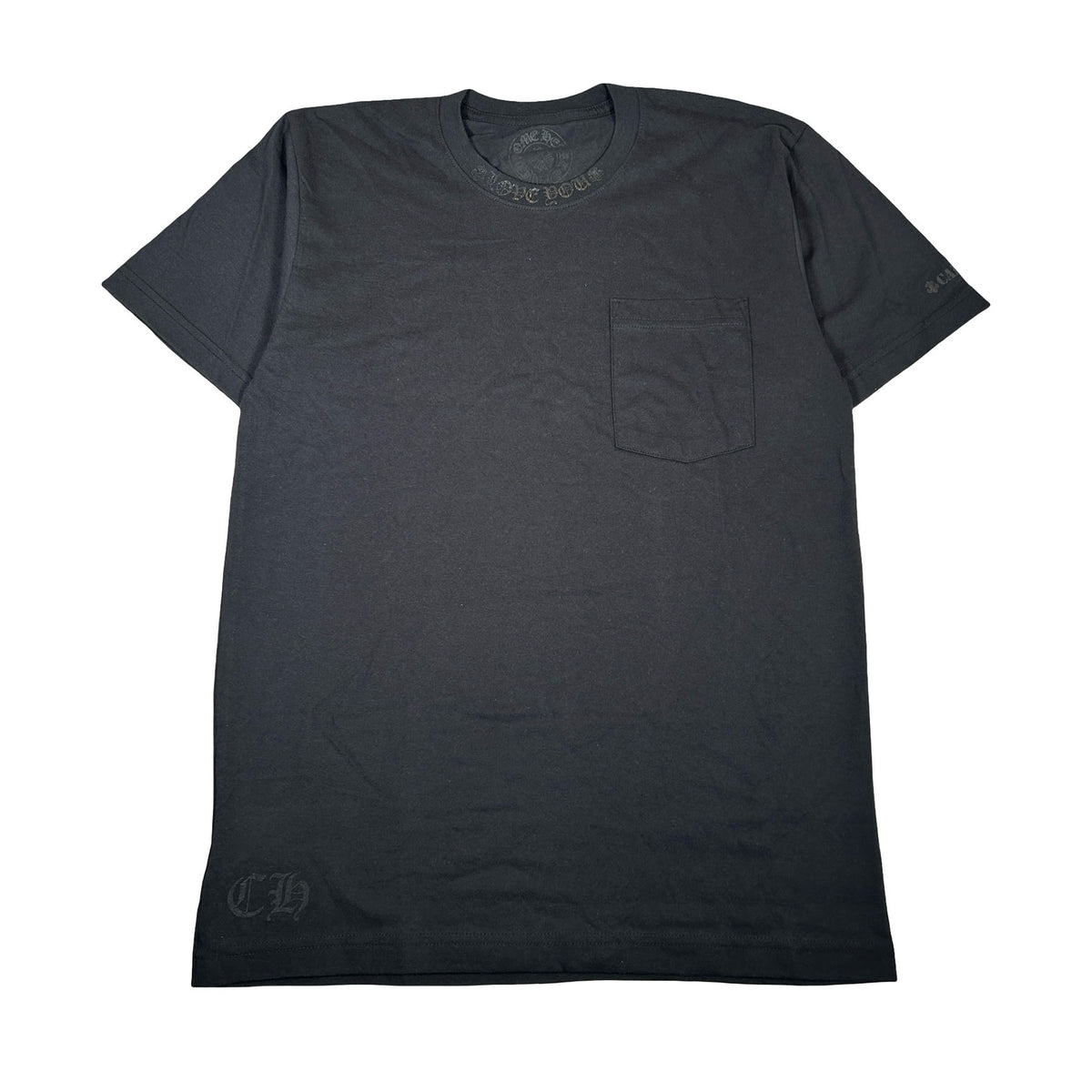 Chrome Hearts Cannes Tonal Neck Logo Pocket T-Shirt