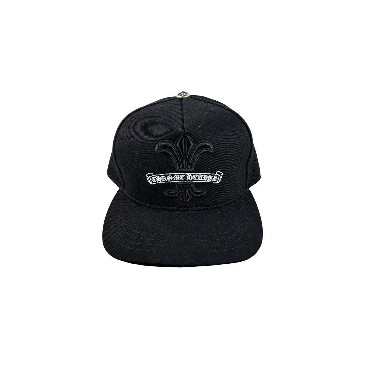 Chrome Hearts Fleur Snapback Trucker Hat Black (USED)