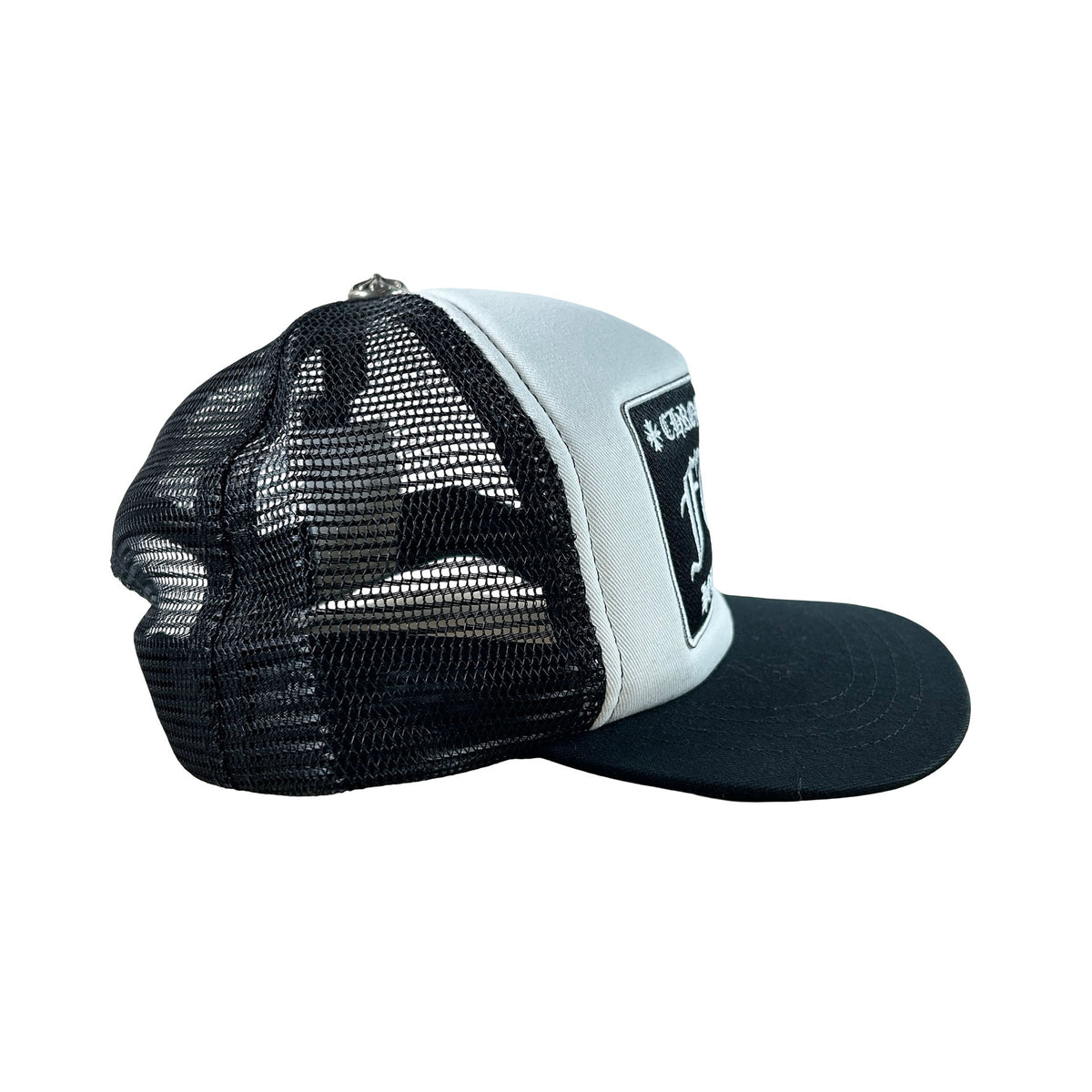 Chrome Hearts FUCK Hollywood Trucker Hat Black/White [USED2]