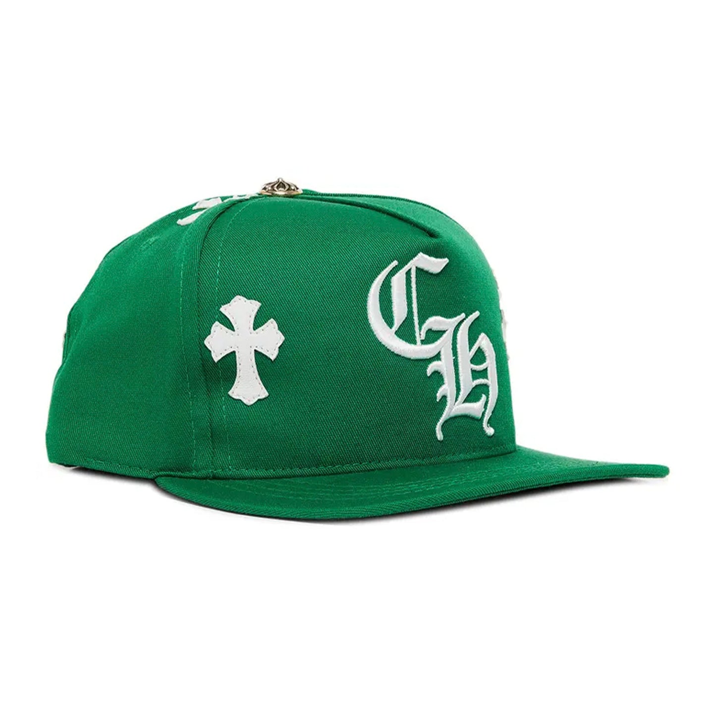 Chrome Hearts Cross Patch Hat Green/White