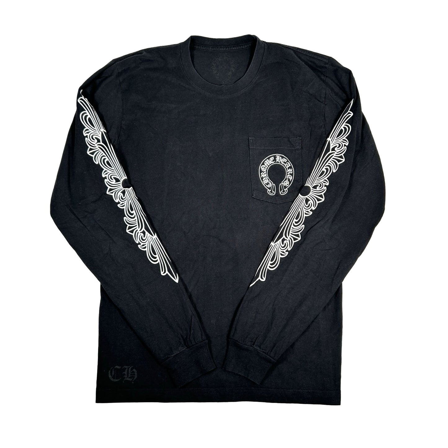 Chrome Hearts Horse Shoe L/S T-shirt Black [USED] - L (Used)