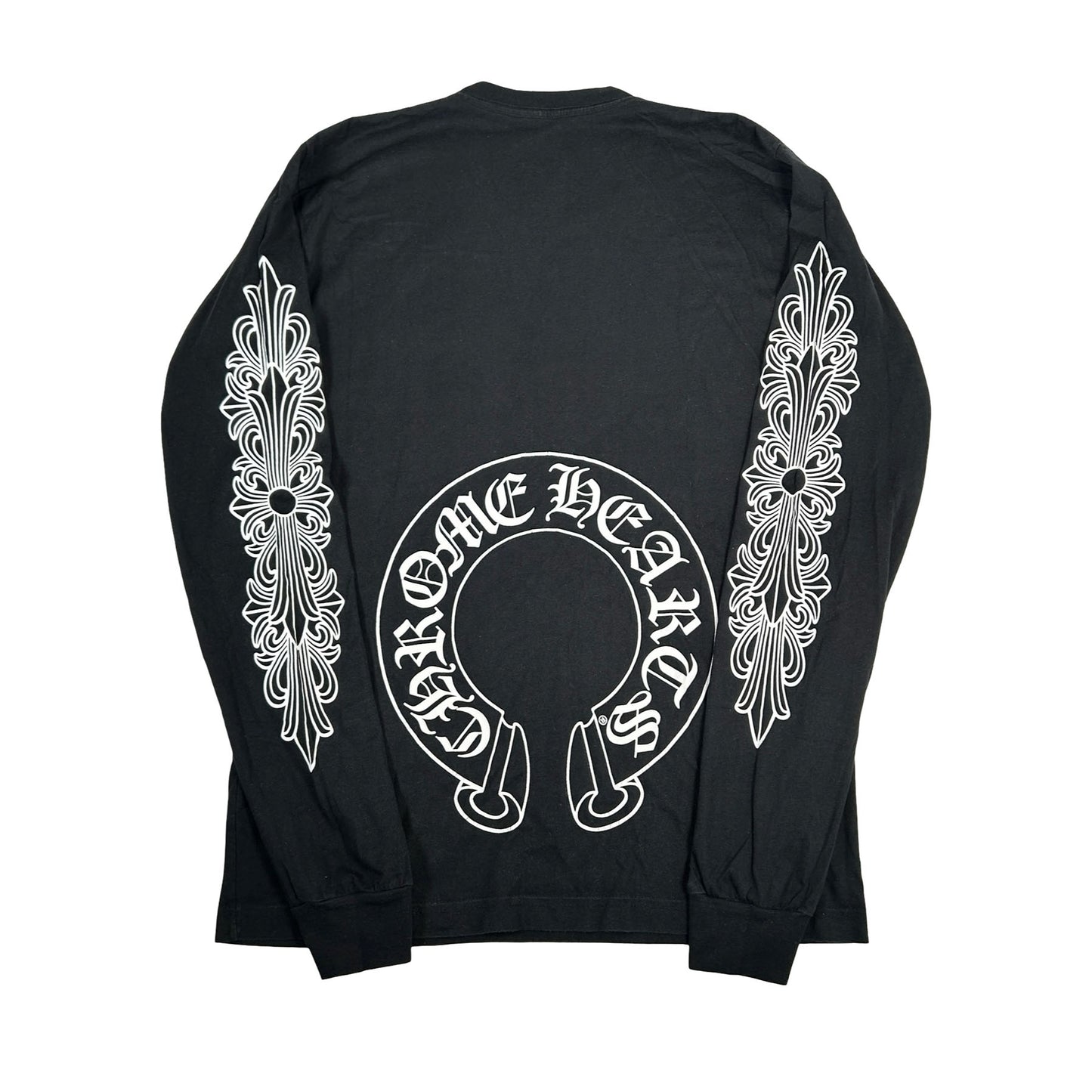Chrome Hearts Horse Shoe L/S T-shirt Black [USED] - L (Used)