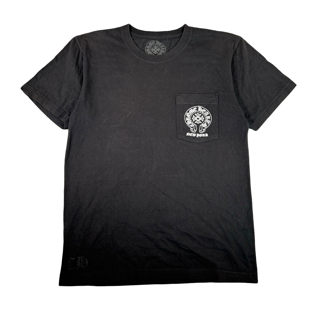 Chrome Hearts New York Horseshoe Pocket Tee Black [USED] - M (Used)