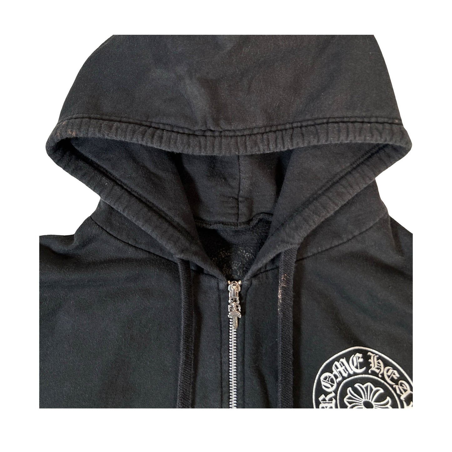 Chrome Hearts New York Horseshoe Zip Up Hoodie Black [USED] - L (Used)